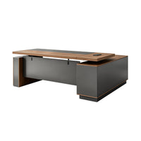 Height-Adjustable Executive Desk with Dual Motors, Power Hub, and Locking Storage(Stock Items)