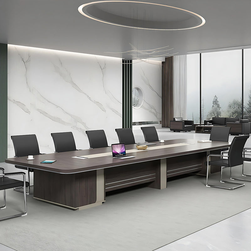 Curved Conference Table 79-315 in Wide (6.6-26.2 ft) with Cable Management