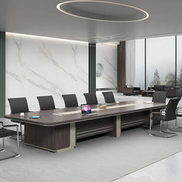 Curved Conference Table 79-315 in Wide (6.6-26.2 ft) with Cable Management