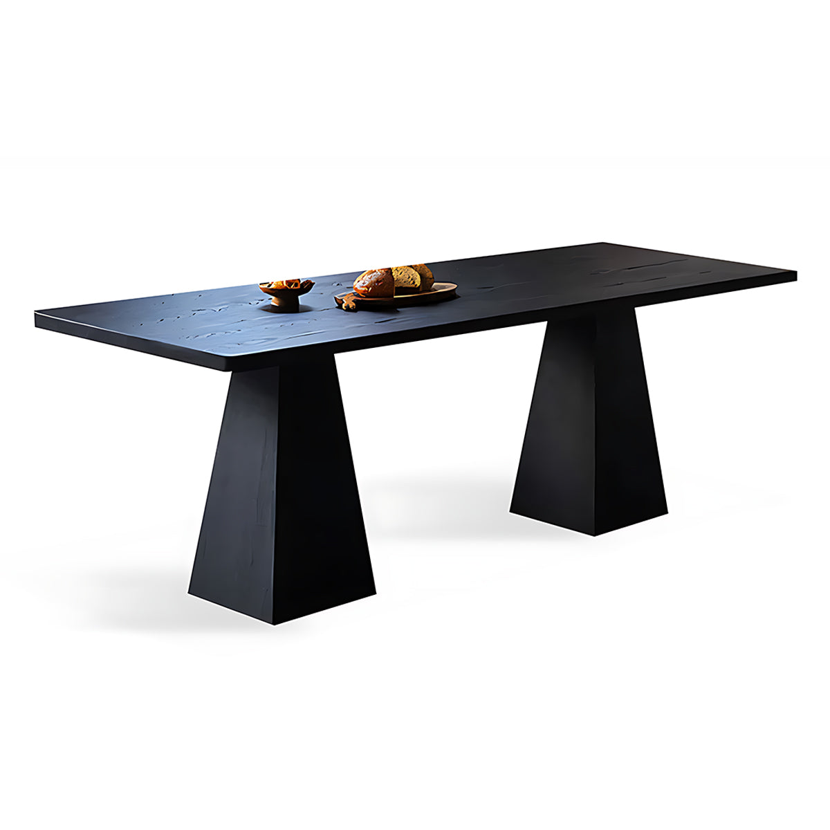 Solid Wood Mid-century Style Black Long Table HYZ-10129