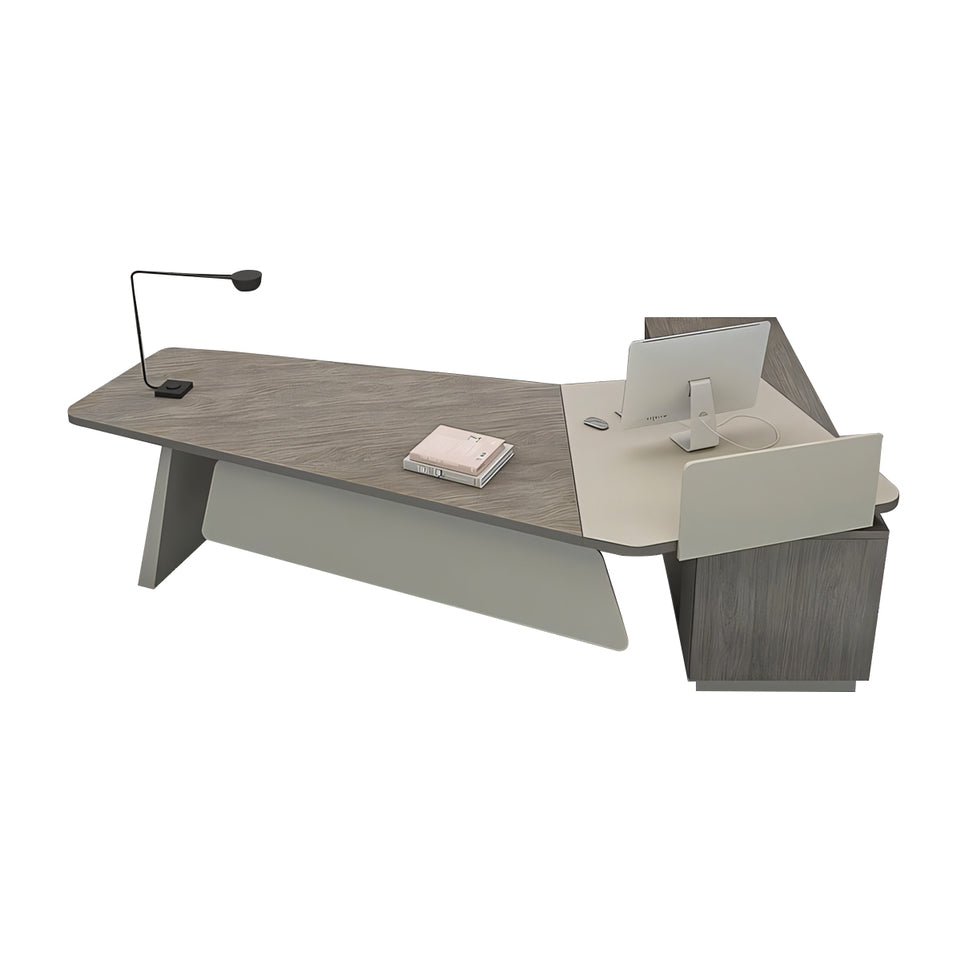 Stylish Creative Executiv Desk and Chair Set Complete with Cabinet LBZ-10152