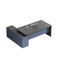 Office Desk Executive Desk With Curtain Plate With Side Cabinet with Wiring Hole LBZ-1068