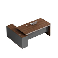 Office Desk Executive Desk With Curtain Plate With Side Cabinet with Wiring Hole LBZ-1068