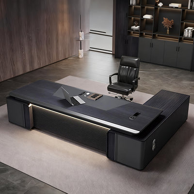 Modern Executive Office Desk for Manager with Storage Cabinet LBZ-2082