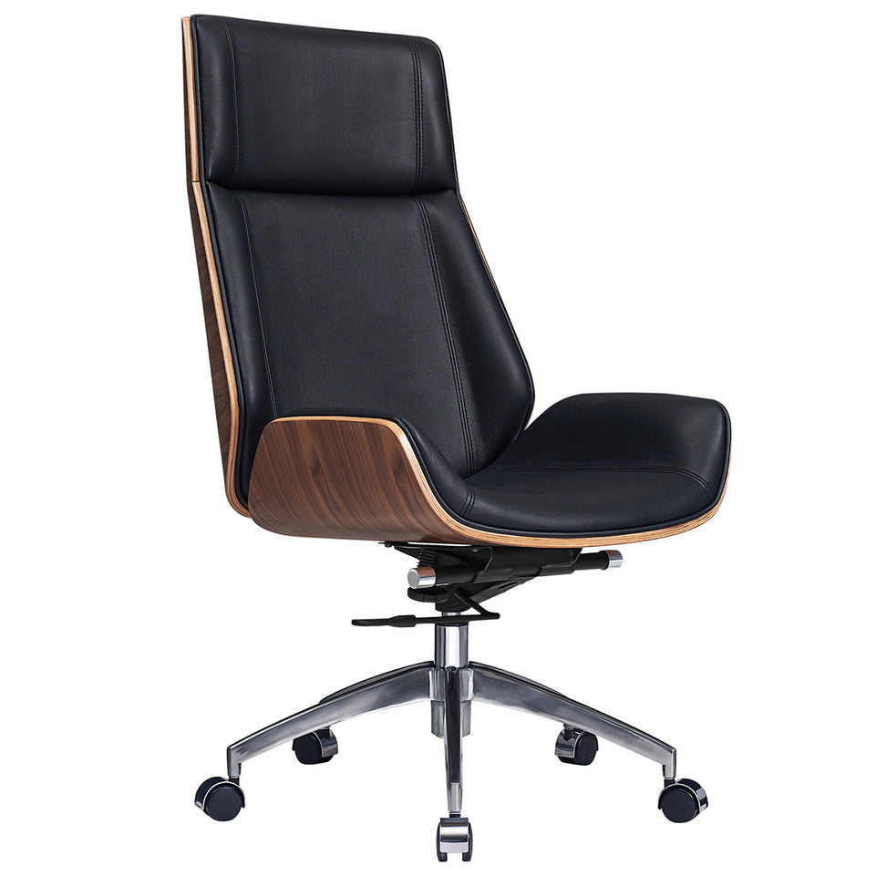 Modern Leather Office Chair with Adjustable Height & 360° Swivel TY310（In Stock）