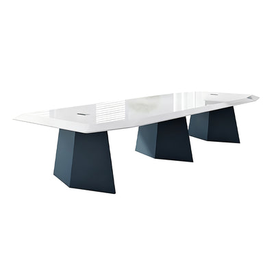 Stylish and Lacquered Meeting Table and Large White Painted Conference Desk HYZ-7193