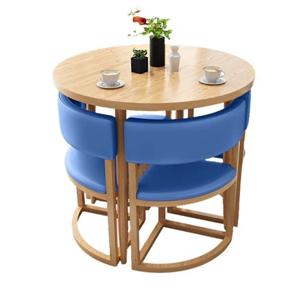 4-Seater Reception 31" Table and Chair Set with Space-Saving Design JDZH-2021