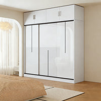 Modern Bedroom Sliding Door Wardrobe with Divided Storage YG-2001 (In Stock)