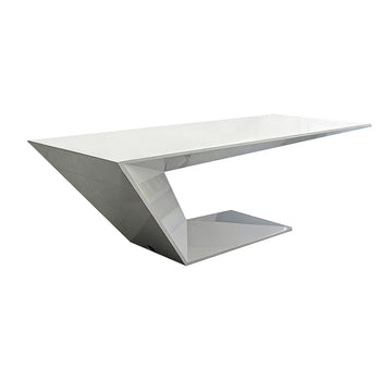 Modern Executive Desk with Built-In Outlets & Cable Management for Home Office