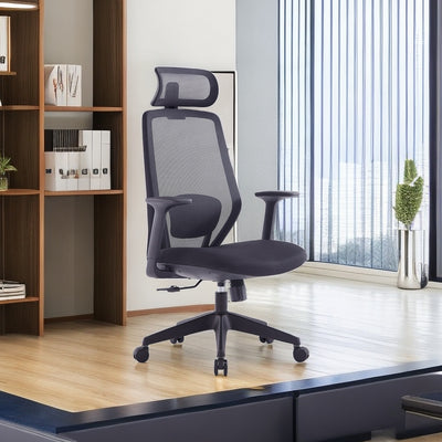 Office Chair with Headrest Mesh Computer Chair Comfortable High Quality Sponge Cushion BGY-1044