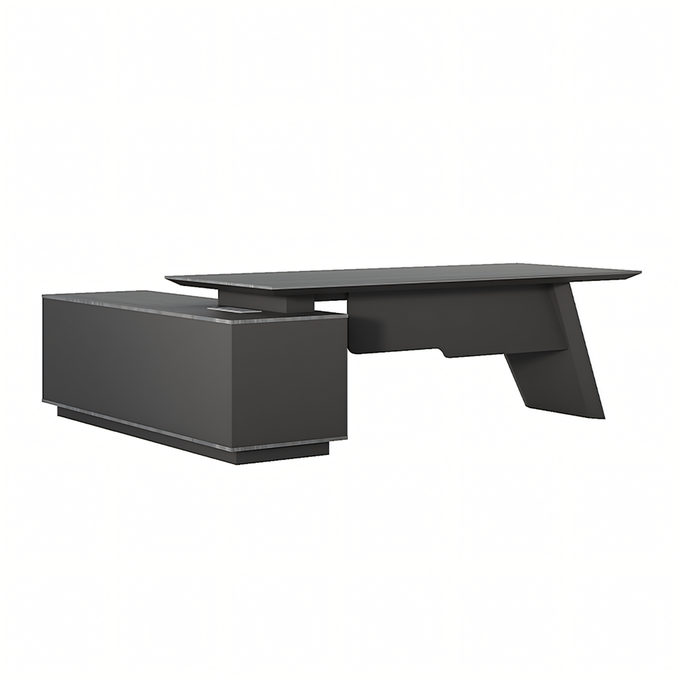 Modern Minimalist Executive Desk with Enhanced Thickness LBZ-2033