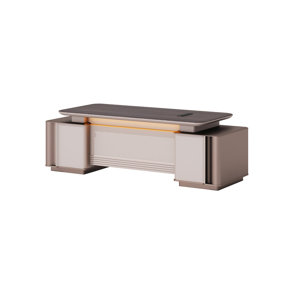 Sleek Executive Desk With Desktop Power Outlet Mordern Stylish Desk LBZ-2040