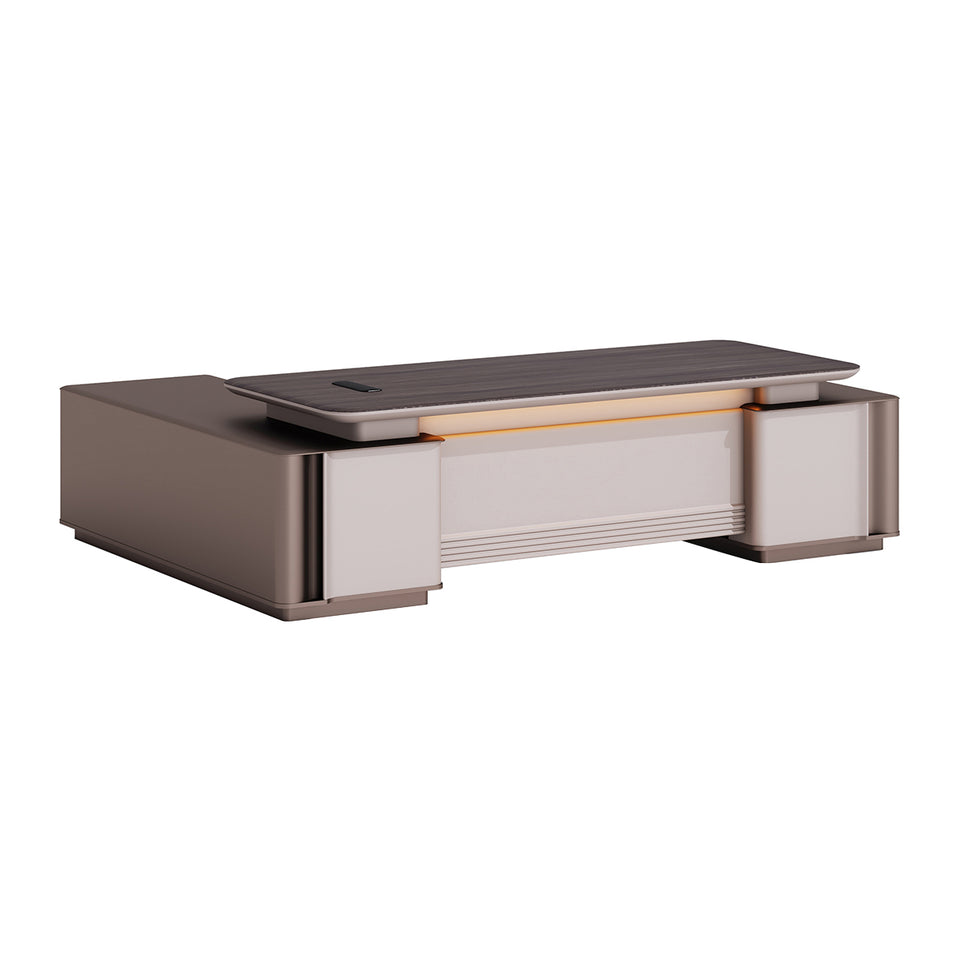 Sleek Executive Desk With Desktop Power Outlet Mordern Stylish Desk LBZ-2040