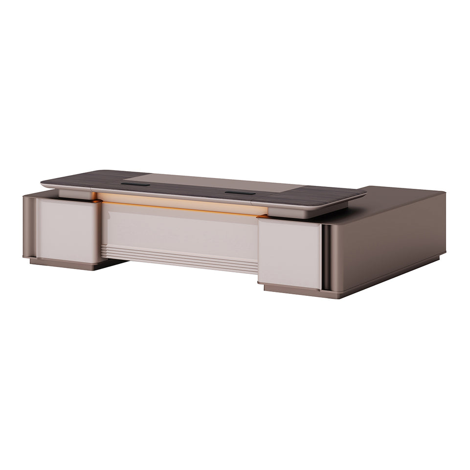 Sleek Executive Desk With Desktop Power Outlet Mordern Stylish Desk LBZ-2040