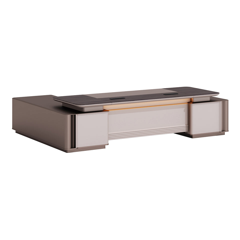 Sleek Executive Desk With Desktop Power Outlet Mordern Stylish Desk LBZ-2040