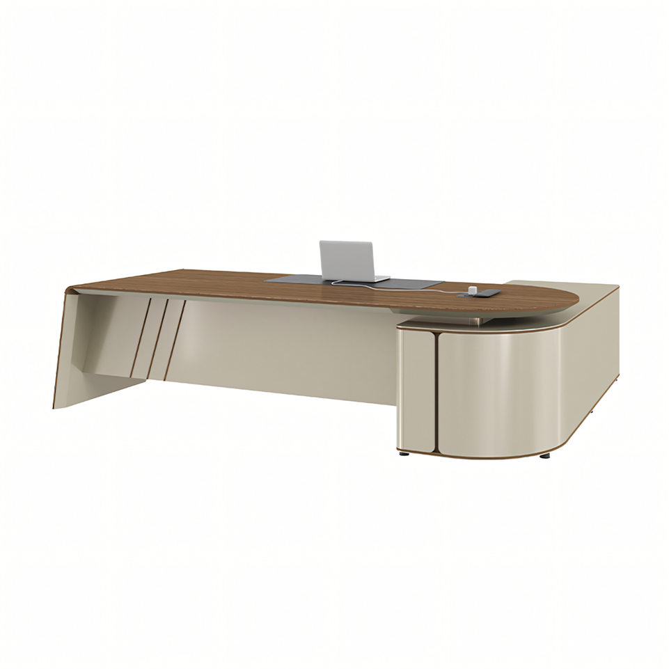 Functional Elegance Desk Sculpted Executive Desk LBZ-2023