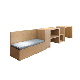 Durable Hotel Guest Room Desk And TV Cabinet–Open Storage, Wood Grain Finish, Eco-Friendly, Odor-Free, Natural, Customizable  JDJJ-2003